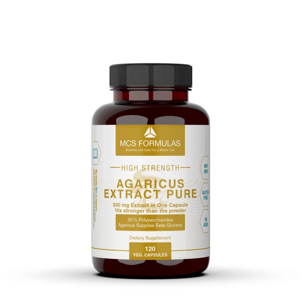 Agaricus Extract, 350mg/Capsule